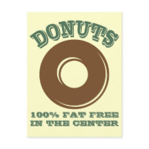 Funny Doughnut Postcard