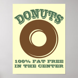 Funny Doughnut Poster