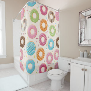 Funny Doughnut Shower Curtain