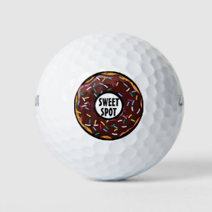 Funny Doughnut Sweet Spot Golf Balls