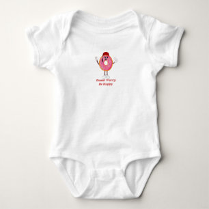 Funny Doughnut T-Shirt – Doughnut Worry Be Happy G Baby Bodysuit