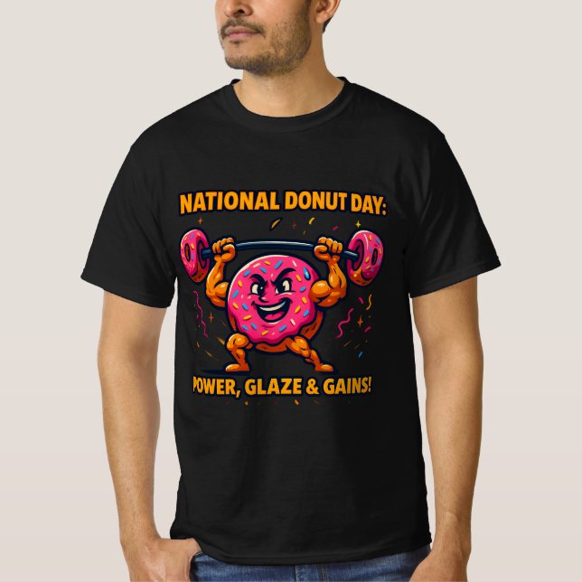 Funny Doughnut T-Shirt – Sweet, Colourful & Totall (Front)