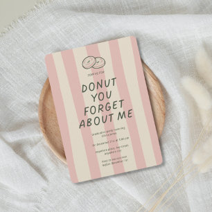 Funny, Doughnut you forget about me graduation par Invitation