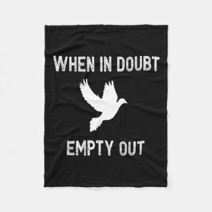 Funny Dove Hunter For Hunters - Bird Gift Tee Idea Fleece Blanket