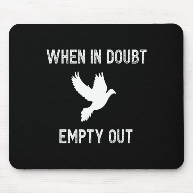 Funny Dove Hunter For Hunters - Bird Gift Tee Idea Mouse Mat (Front)