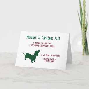 Funny Doxie Christmas Card