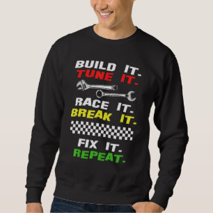 Funny Drag Race Race Mechanic Car Fan Motorsport Sweatshirt