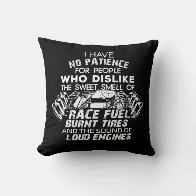 Funny Drag Racing For Car Enthusiast And Mechanics Cushion (Front)