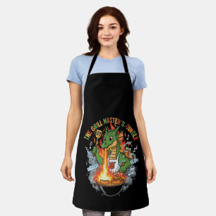  Funny Dragon Grill Master BBQ & Grilling Cartoon Apron