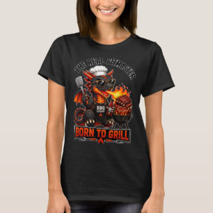 Funny Dragon Grill Master T-Shirt