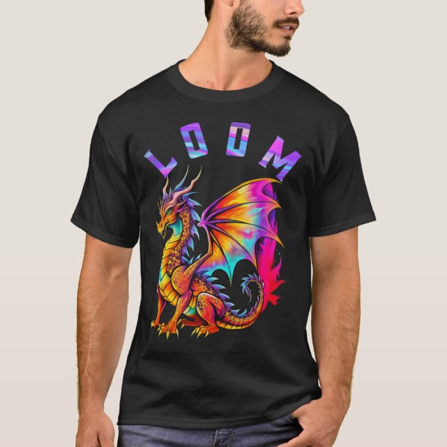 Funny Dragon Loom Lovers For Men Women Imagine Gif T-Shirt (Front)