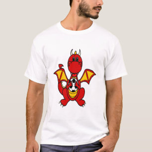 Funny Dragon Playing Soccer T-Shirt
