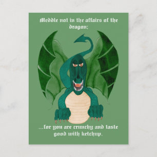 Funny Dragon Postcards