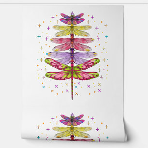 Funny Dragonfly Christmas Tree Wallpaper