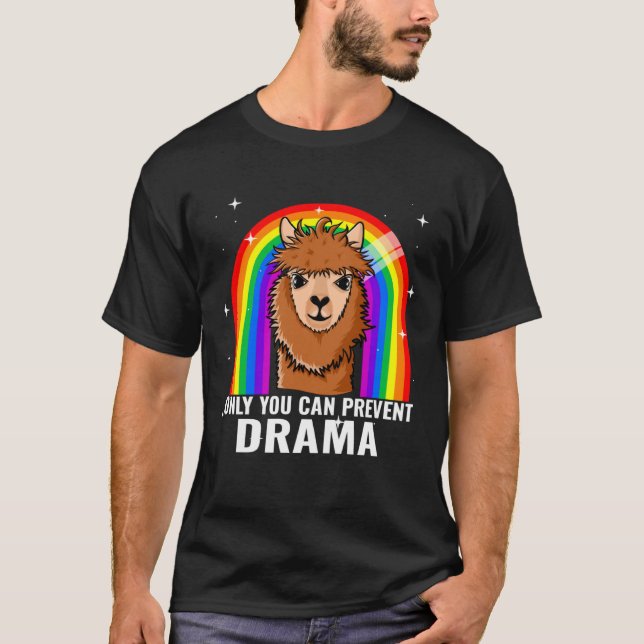 funny drama Llama for girls llama gift T-Shirt (Front)