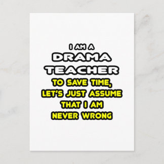 Funny Drama Teacher T-Shirts and Gifts Postcard