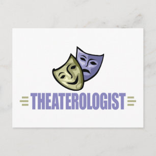 Funny Drama Theatre Postcard