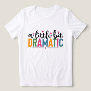 funny dramatic word art  Tri-Blend shirt