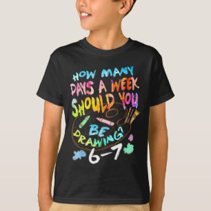 Funny Drawing Sketching Artist Art Lover Boys Girl T-Shirt