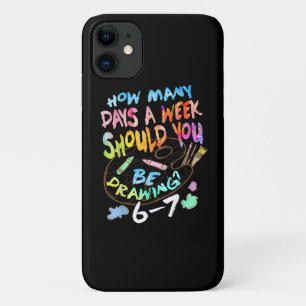 Funny Drawing Sketching Artist iPhone 11 Case