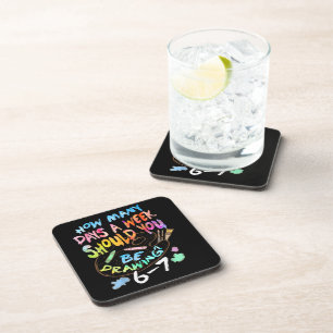 Funny Drawing Sketching Artist  Coaster