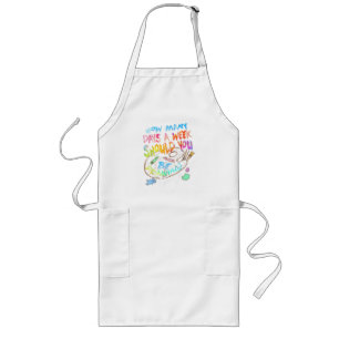Funny Drawing Sketching Artist  Long Apron