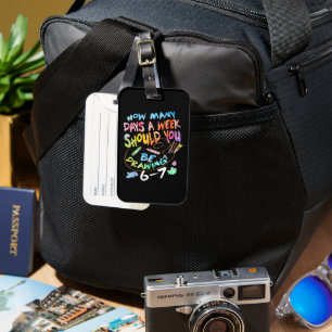 Funny Drawing Sketching Artist Luggage Tag