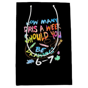 Funny Drawing Sketching Artist Medium Gift Bag