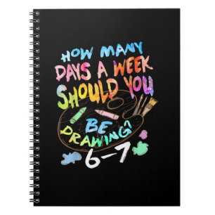 Funny Drawing Sketching Artist Notebook