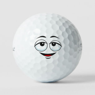 funny dreaming Emoticon Golf Balls
