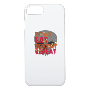 Funny Drink Eat Be Scary Halloween Design Creative iPhone 8/7 Case