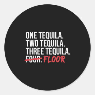 Funny Drinking Alcohol Mens Womens Humour Drink Dr Classic Round Sticker