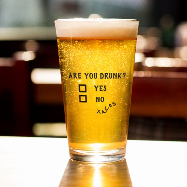 Funny Drinking Are You Drunk Tacos Beer Stein Glass (Creator Uploaded)
