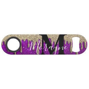 Funny Drinking Beer Glitter Drip Sparkles Gold