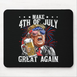 Funny Drinking Beer Team Make 4th Of July Great Ag Mouse Mat