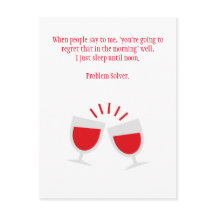 Funny Drinking Hangover Postcard