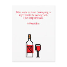 Funny Drinking Hangover Postcard