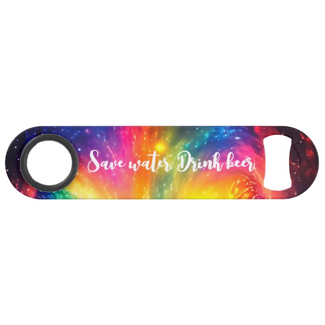 Funny Drinking Quote Rainbow Tie-Dye Galaxy Space  (Front (Horizontal))