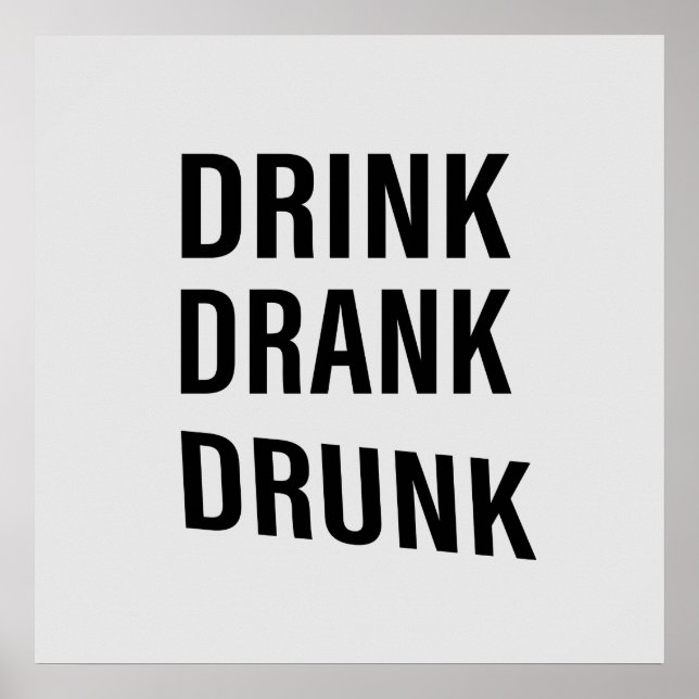 Funny drinking sayings about whiskey drinker poster (Front)