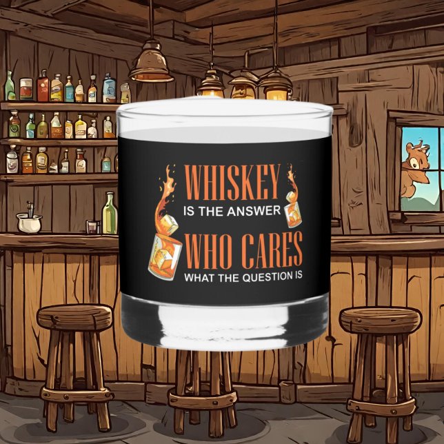 Funny drinking word art whiskey glass (Creator Uploaded)