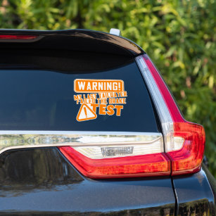 Funny Driving Car Tailgater Modern Typography