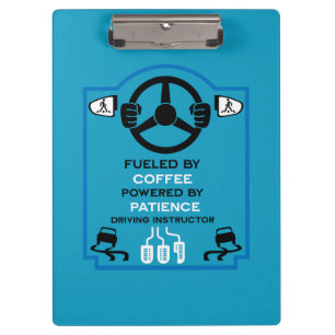 Funny Driving Instructor Gift Clipboard