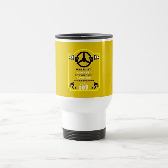 Funny Driving Instructor Gift Travel Mug (Center)