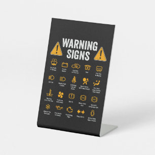 Funny Driving Warning Signs 101 Auto Mechanic Gift