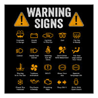 Funny Driving Warning Signs 101 Auto Mechanic Gift