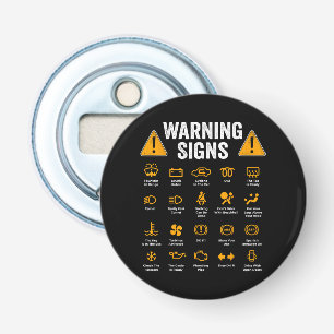 Funny Driving Warning Signs 101 Auto Mechanic Gift Bottle Opener