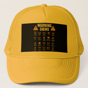 Funny Driving Warning Signs 101 Auto Mechanic Gift Trucker Hat
