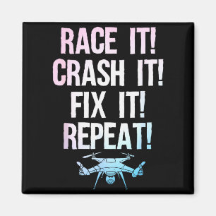 Funny Drone Art For Men Women Boys Drone Racing Dr Magnet