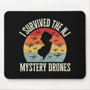 Funny Drone Lover I Survived The New Jersey Myster Mouse Mat