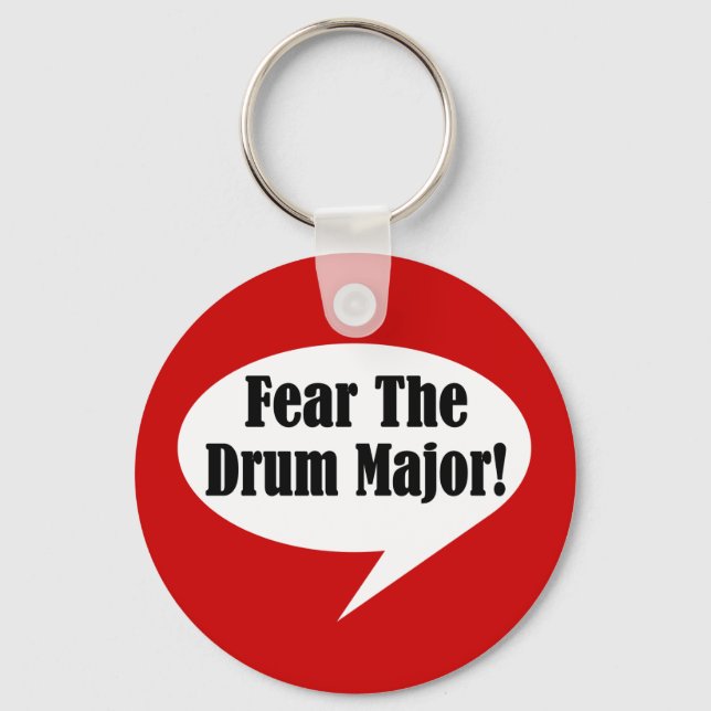 Funny Drum Major Key Ring (Front)
